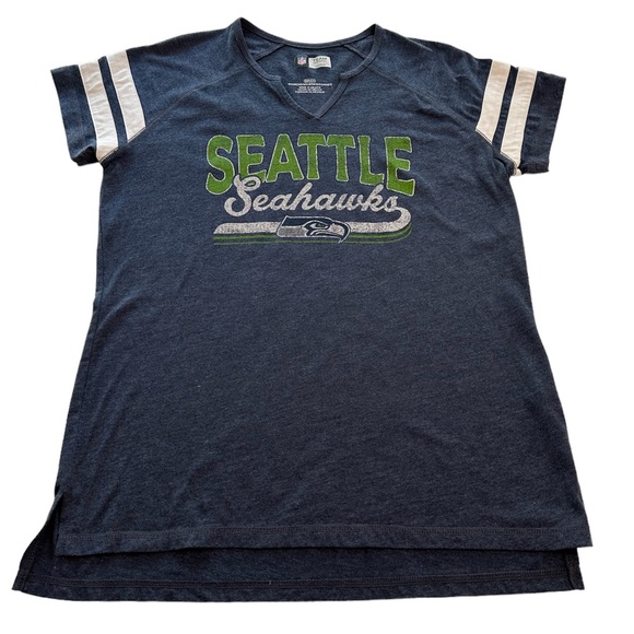 *RELISTED* Seattle Seahawks NFL Team Apparel Blue T-shirt Women’s Size Small - Picture 3 of 11